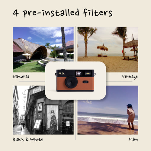 Brown KLIK camera four film filters