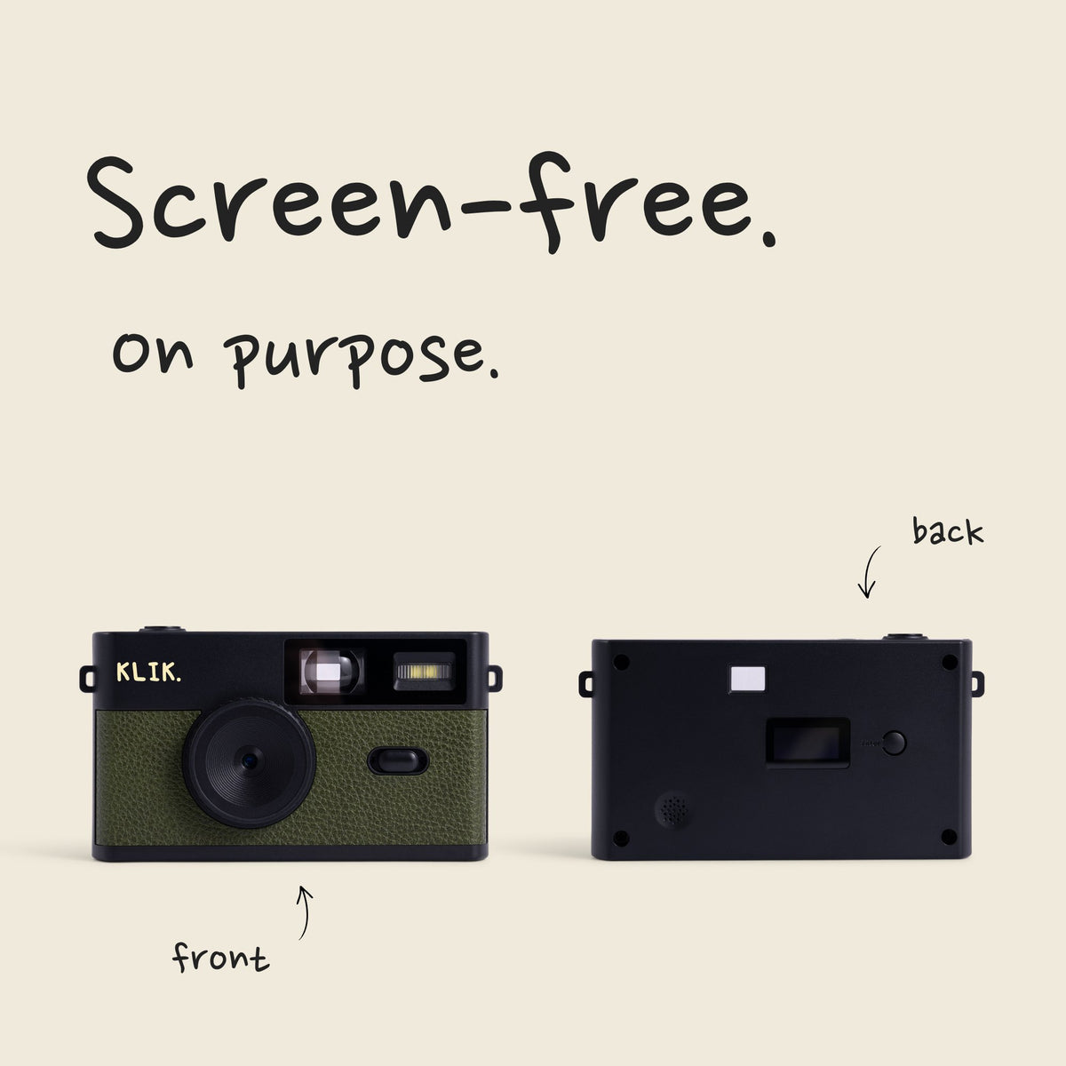 Green KLIK camera screen free