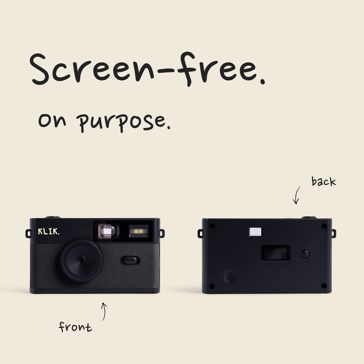 KLIK™️ Screen-Free Camera - black