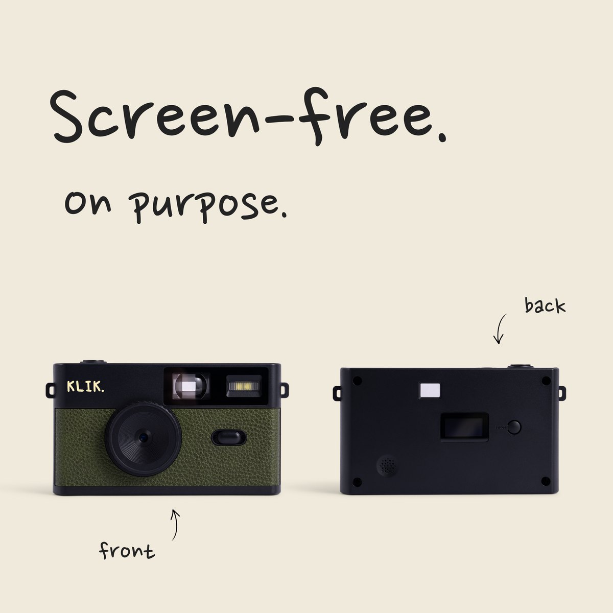 KLIK™️ Screen-Free Camera - green