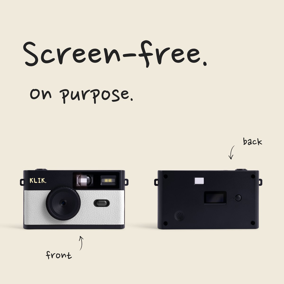 KLIK™️ Screen-Free Camera - white